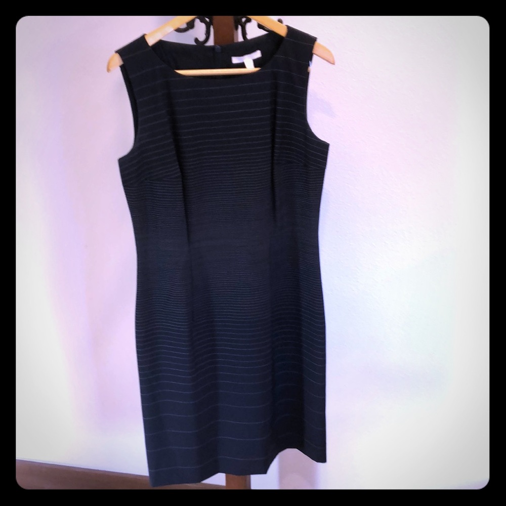 Hugo Boss black pinstripe dress